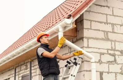 Pose et remplacement de gouttières à Lalheue